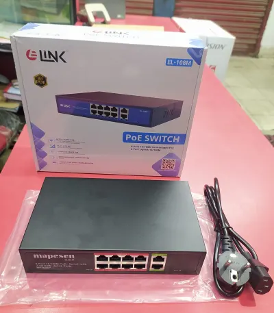 E-LINK EL-208GS 8POE+2FE POE Switch