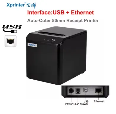Xprinter XP-T80Q Thermal POS Printer USB+LAN