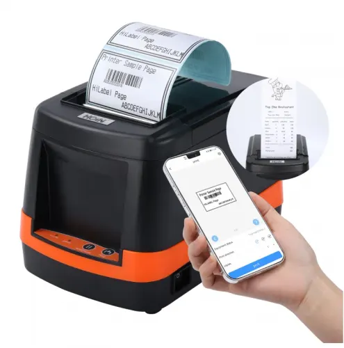 Hoin All in One Printer Barcode Label + POS Receipt (USB + Bluetooth) - 1