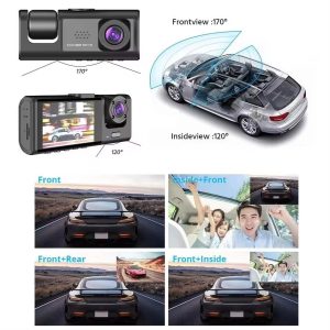 Car Dashcam 3 Lens with WIFI Night Vision - Image 3
