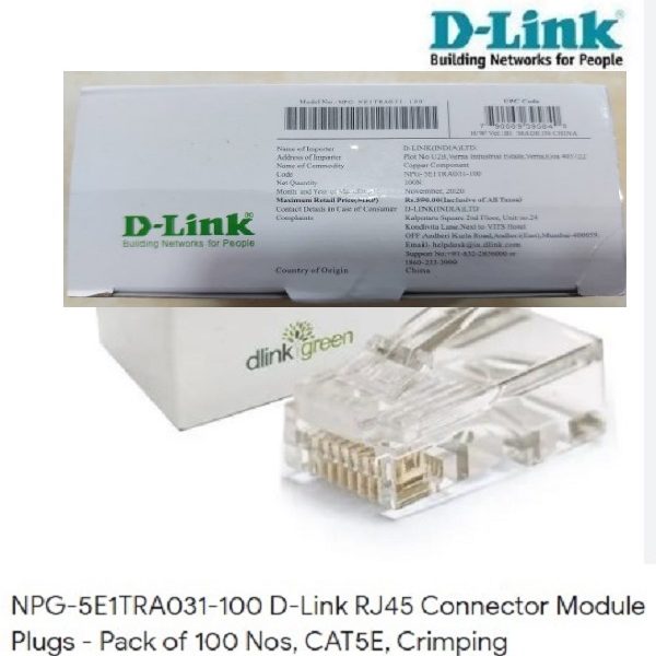 D-Link CAT6 UTP RJ45 Connector