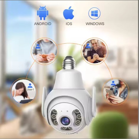PTZ Outdoor Bulb Wifi IP Camera